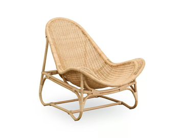 PACIFIQUE - Rattan and fabric armchair with armrests by Sika Design - view 2